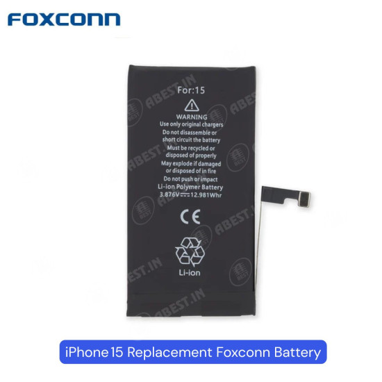 Foxconn Replacement Battery for iPhone 15 - High Performance